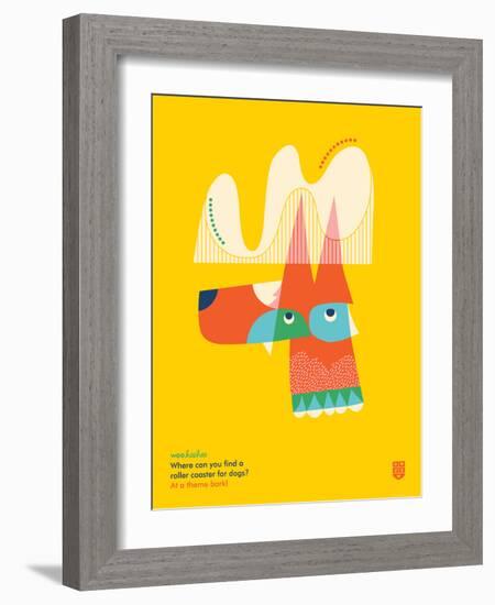 WeeHeeHee, Roller Coaster-Wee Society-Framed Art Print