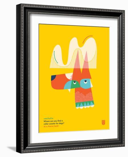 WeeHeeHee, Roller Coaster-Wee Society-Framed Art Print