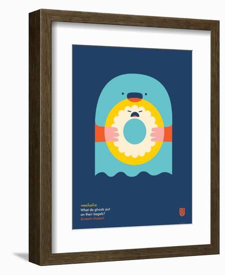 WeeHeeHee, Scream Cheese-Wee Society-Framed Art Print