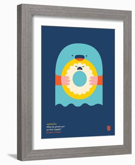 WeeHeeHee, Scream Cheese-Wee Society-Framed Art Print