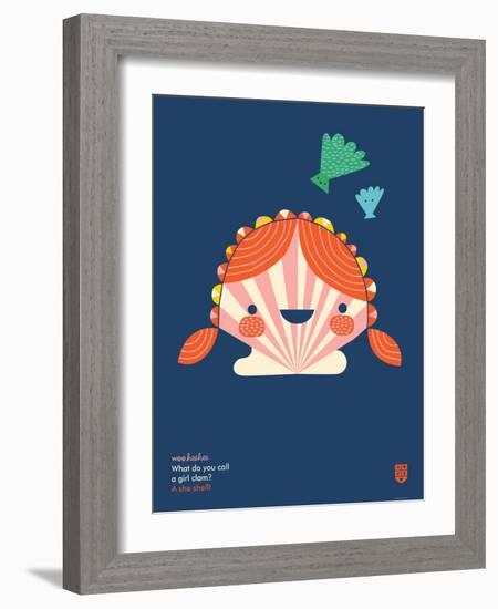 WeeHeeHee, She Shell-Wee Society-Framed Art Print