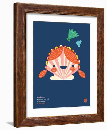 WeeHeeHee, She Shell-Wee Society-Framed Art Print