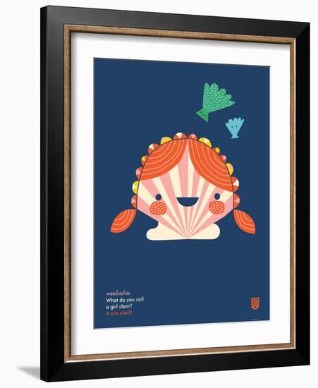 WeeHeeHee, She Shell-Wee Society-Framed Art Print