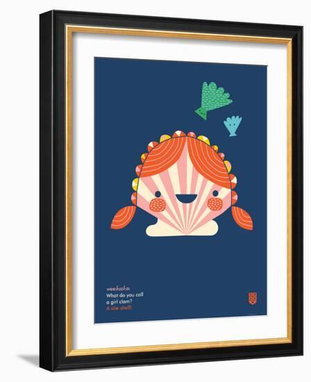 WeeHeeHee, She Shell-Wee Society-Framed Art Print