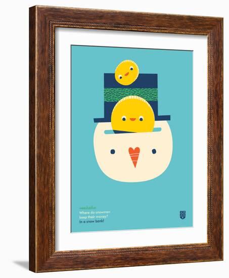 WeeHeeHee, Snow Bank-Wee Society-Framed Art Print