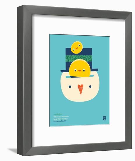 WeeHeeHee, Snow Bank-Wee Society-Framed Art Print