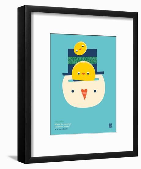 WeeHeeHee, Snow Bank-Wee Society-Framed Art Print