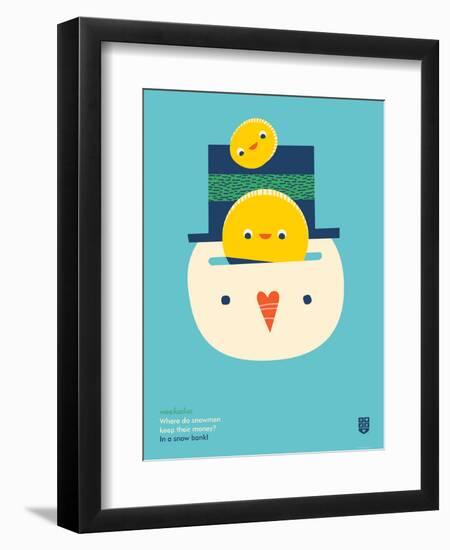 WeeHeeHee, Snow Bank-Wee Society-Framed Premium Giclee Print