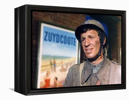 Week end a Zuydcoote by HenriVerneuil with Jean Paul Belmondo, 1964 (photo)-null-Framed Stretched Canvas