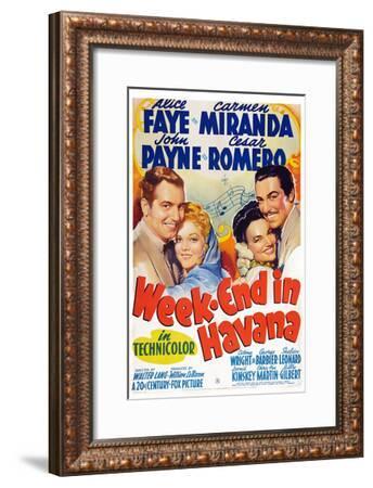 Week End In Havana John Payne Alice Faye Carmen Miranda Cesar Romero 1941 Art Print Art Com