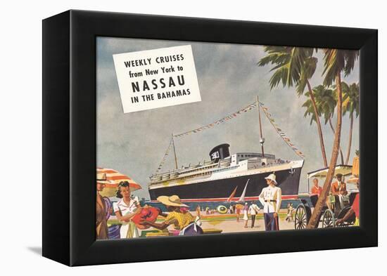 Weekly Cruises to Nassau-null-Framed Stretched Canvas