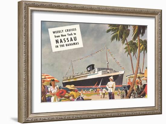 Weekly Cruises to Nassau-null-Framed Art Print