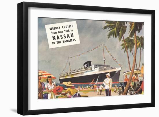 Weekly Cruises to Nassau-null-Framed Art Print