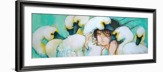 Weeping Swans-Camilla D'Errico-Framed Art Print