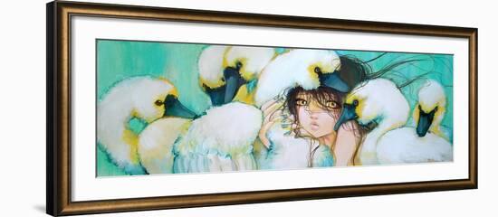 Weeping Swans-Camilla D'Errico-Framed Art Print