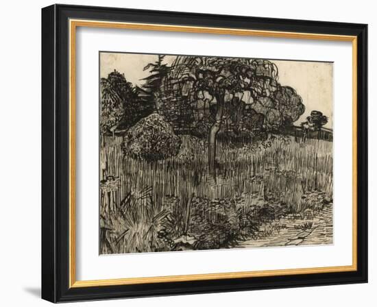 Weeping Tree, 1889-Vincent van Gogh-Framed Giclee Print