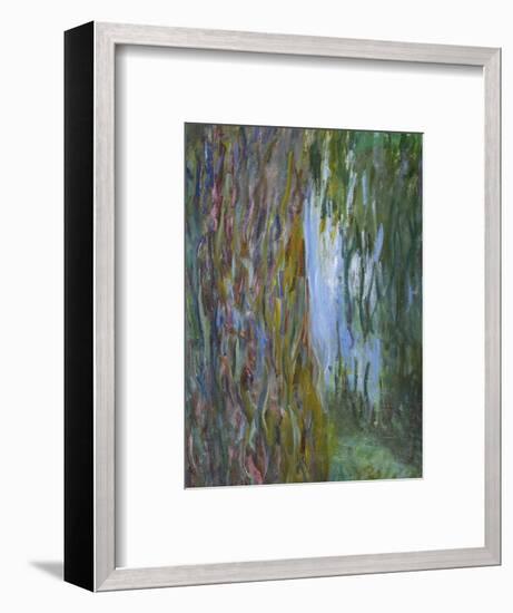Weeping Willow and the Waterlily Pond, 1916-19 (Detail)-Claude Monet-Framed Premium Giclee Print