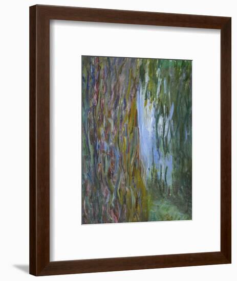 Weeping Willow and the Waterlily Pond, 1916-19 (Detail)-Claude Monet-Framed Premium Giclee Print