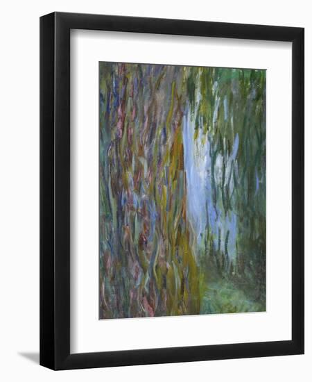 Weeping Willow and the Waterlily Pond, 1916-19 (Detail)-Claude Monet-Framed Giclee Print