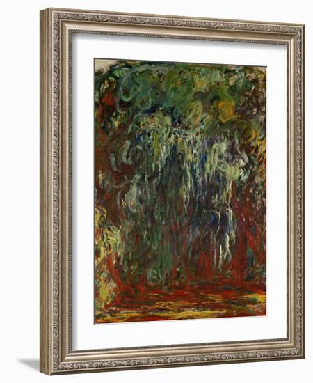 Weeping Willow, Giverny-Claude Monet-Framed Giclee Print