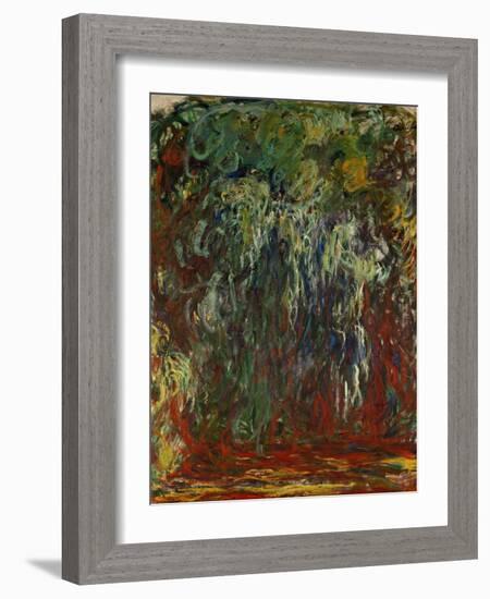 Weeping Willow, Giverny-Claude Monet-Framed Giclee Print