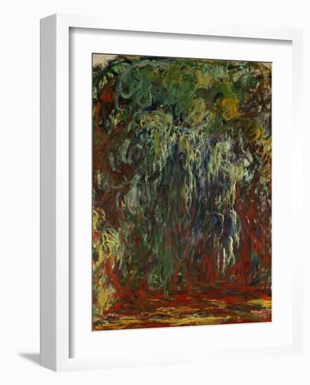 Weeping Willow, Giverny-Claude Monet-Framed Giclee Print