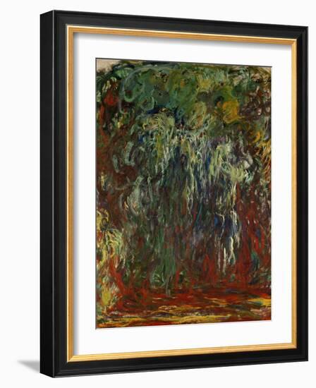 Weeping Willow, Giverny-Claude Monet-Framed Giclee Print