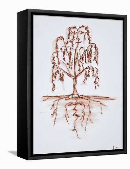 Weeping willow with heart and soul-Richard Lawrence-Framed Premier Image Canvas