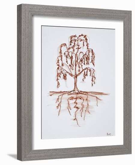 Weeping willow with heart and soul-Richard Lawrence-Framed Photographic Print