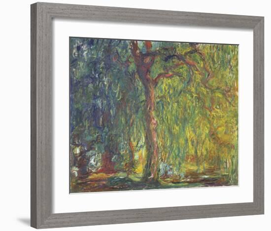 Weeping Willow-Claude Monet-Framed Premium Giclee Print