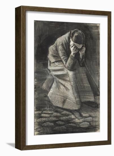 Weeping Woman, 1883-Vincent van Gogh-Framed Giclee Print