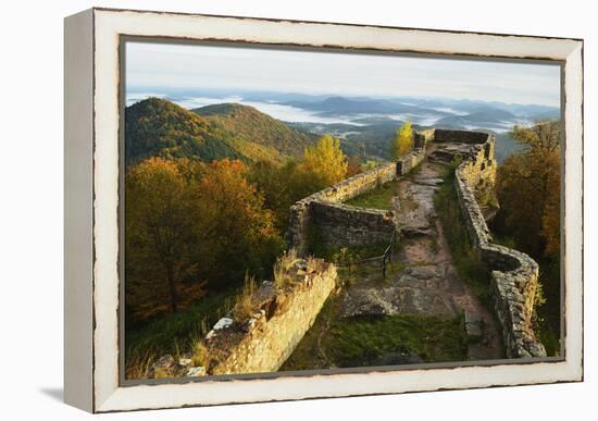 Wegelnburg Castle, Palatinate Forest, Rhineland-Palatinate, Germany, Europe-Jochen Schlenker-Framed Premier Image Canvas