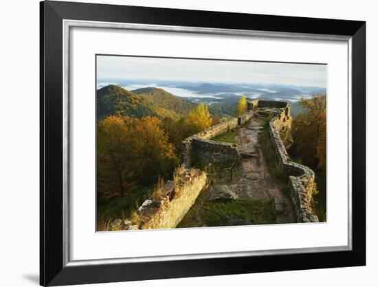 Wegelnburg Castle, Palatinate Forest, Rhineland-Palatinate, Germany, Europe-Jochen Schlenker-Framed Photographic Print