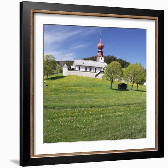 Wehrkirche Church, Urach, Urachtal Valley in Spring, Black Forest, Baden Wurttemberg, Germany-Markus Lange-Framed Photographic Print