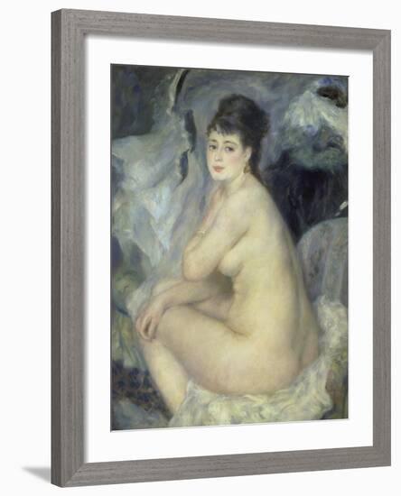 Weiblicher Akt (Anna), 1876-Pierre-Auguste Renoir-Framed Giclee Print