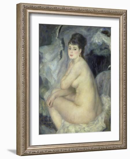 Weiblicher Akt (Anna), 1876-Pierre-Auguste Renoir-Framed Giclee Print