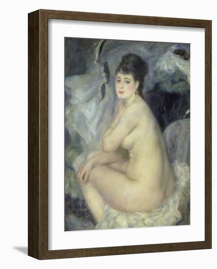 Weiblicher Akt (Anna), 1876-Pierre-Auguste Renoir-Framed Giclee Print