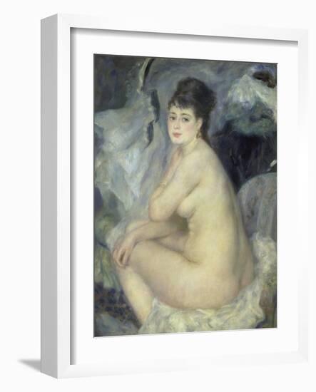 Weiblicher Akt (Anna), 1876-Pierre-Auguste Renoir-Framed Giclee Print
