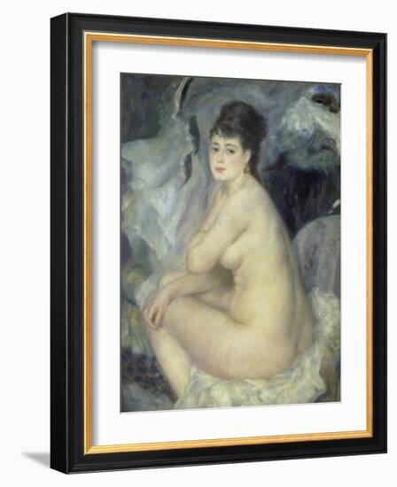 Weiblicher Akt (Anna), 1876-Pierre-Auguste Renoir-Framed Giclee Print