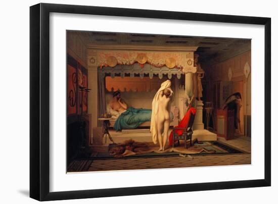Weiblicher Akt vor König Kandaules. 1859-Jean-Léon Gérome-Framed Giclee Print