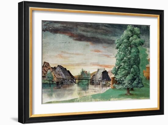 Weidenmuehle (A Watermill), 1497-Albrecht Dürer-Framed Giclee Print