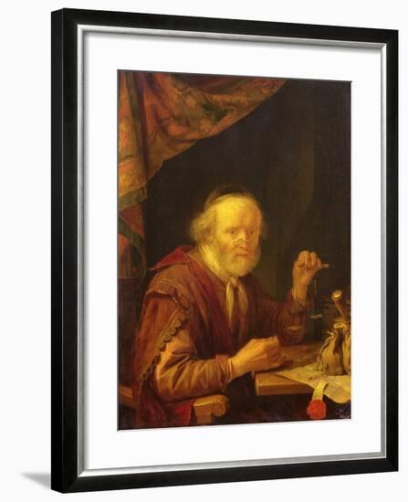 Weighing Gold-Gerrit Dou-Framed Giclee Print