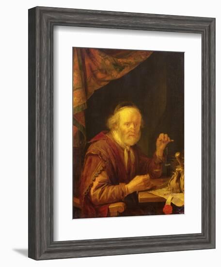 Weighing Gold-Gerrit Dou-Framed Giclee Print