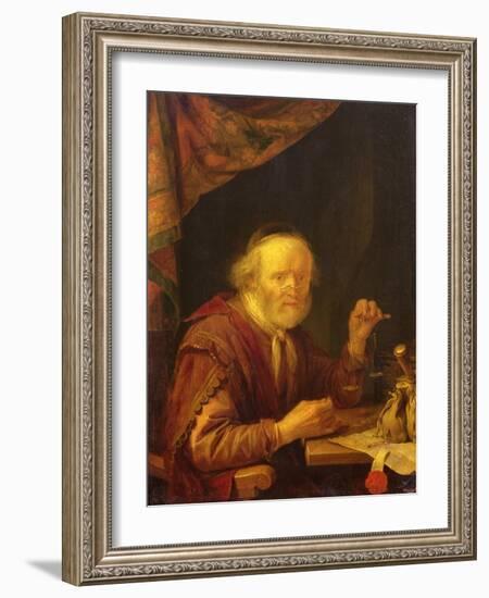 Weighing Gold-Gerrit Dou-Framed Giclee Print