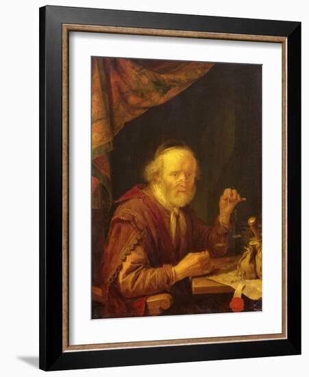 Weighing Gold-Gerrit Dou-Framed Giclee Print