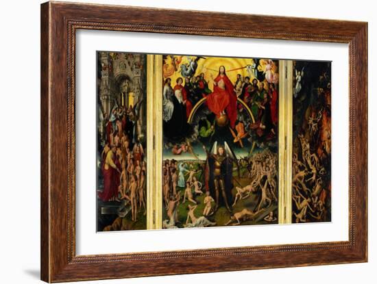 Weighing of the Souls, Triptych of the Last Judgment-Hans Memling-Framed Giclee Print