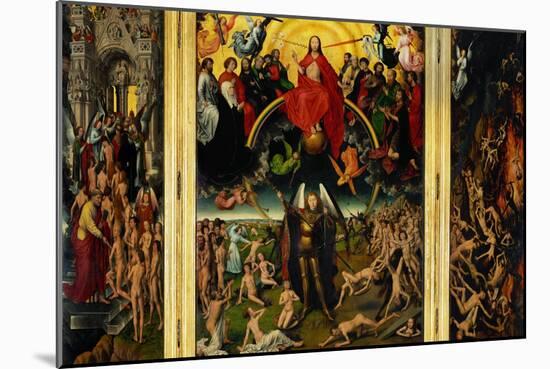 Weighing of the Souls, Triptych of the Last Judgment-Hans Memling-Mounted Giclee Print