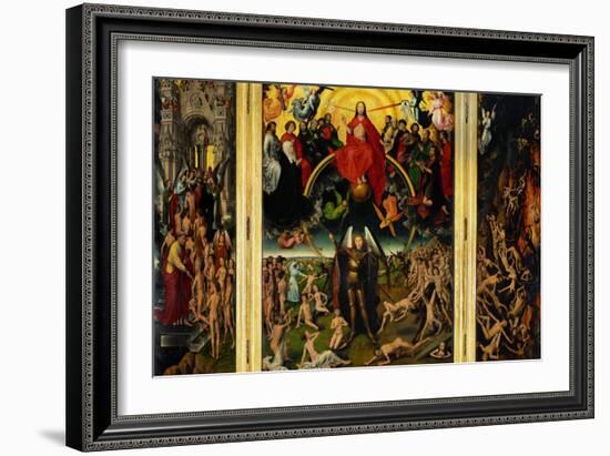 Weighing of the Souls, Triptych of the Last Judgment-Hans Memling-Framed Giclee Print