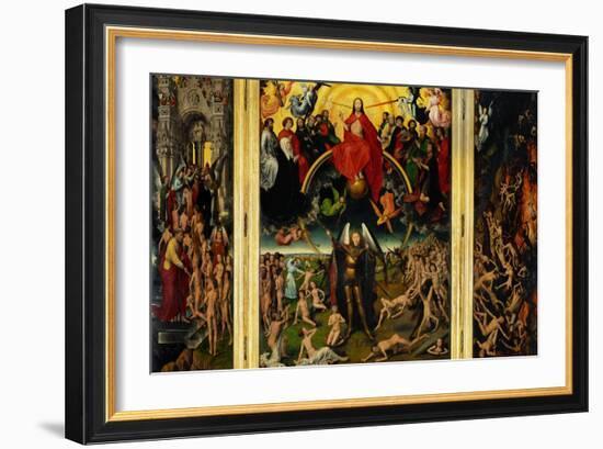 Weighing of the Souls, Triptych of the Last Judgment-Hans Memling-Framed Giclee Print