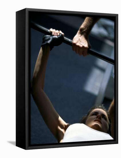 Weight Training with Spotter-null-Framed Premier Image Canvas